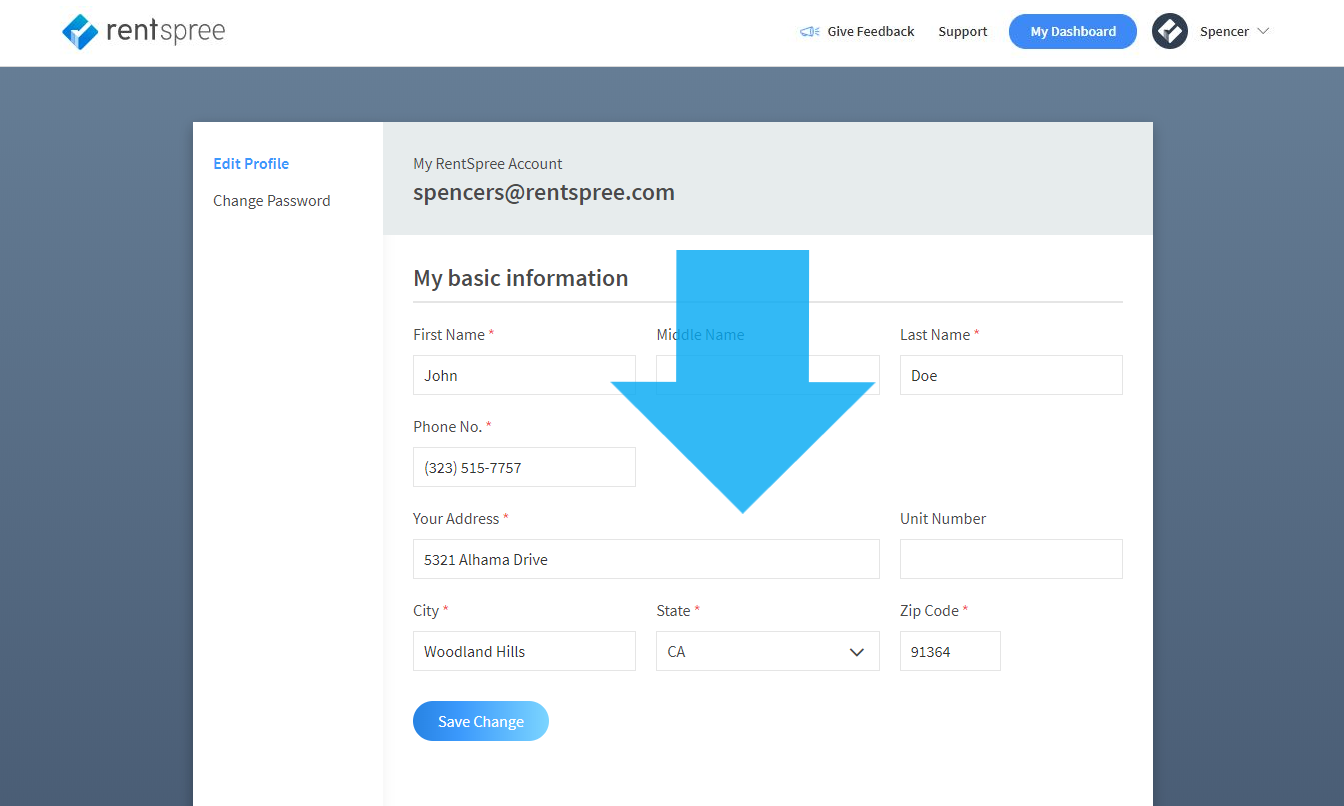 How to edit your mailing address